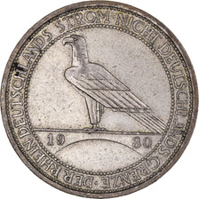 Coin, GERMANY, WEIMAR REPUBLIC, 3 Mark, 1930, Munich, AU(50-53), Silver