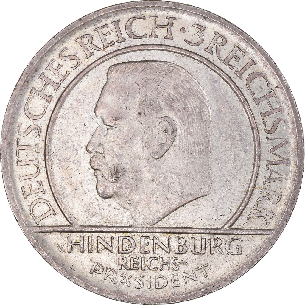 Moneta, GERMANIA, REPUBBLICA DI WEIMAR, Weimar Constitution, 3 Mark, 1929
