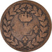 Moneta, Francia, Louis XVIII, Décime., 1815., Strasbourg, MB, Bronzo, KM:701