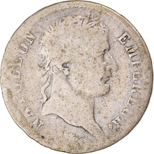 Moeda, França, Napoleon I, Franc, 1811, Paris, VF(20-25), Prata, KM:692.1