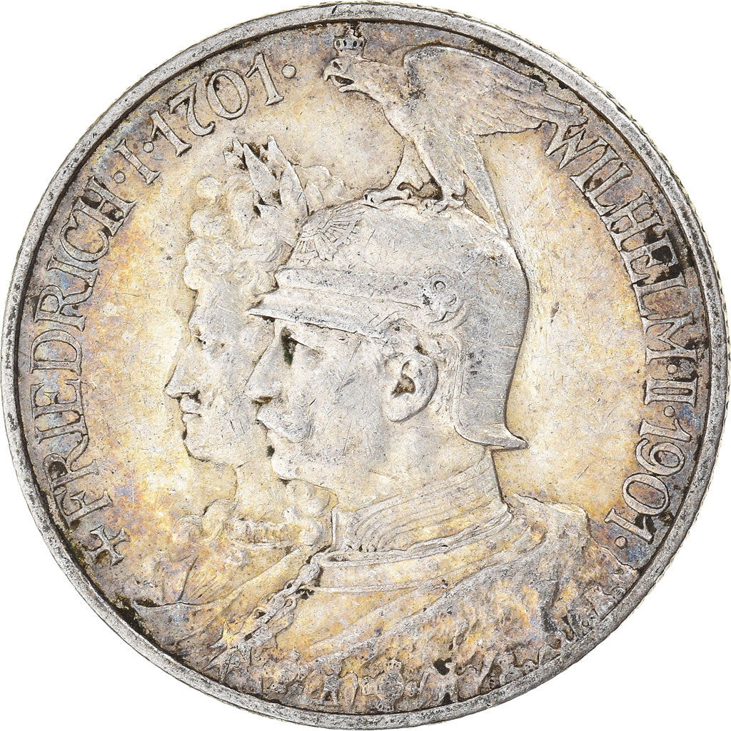 Moeda, Estados Alemães, PRUSSIA, Wilhelm II, 2 Mark, 1901, Berlin, EF(40-45)