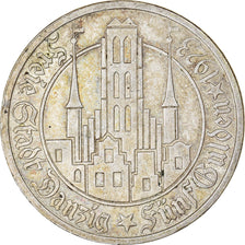 Monnaie, Danzig, 5 Gulden, 1923, DANZIG, TTB+, Argent, KM:147