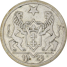 Moneda, DANZIG, 2 Gulden, 1923, DANZIG, MBC+, Plata, KM:146