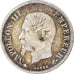 Moneta, Francia, Napoleon III, 20 Centimes, 1860, Strasbourg, 6/5, MB+, Argento