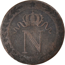 Moeda, França, Napoleon I, 10 Centimes, 1810, Limoges, VF(20-25), Lingote