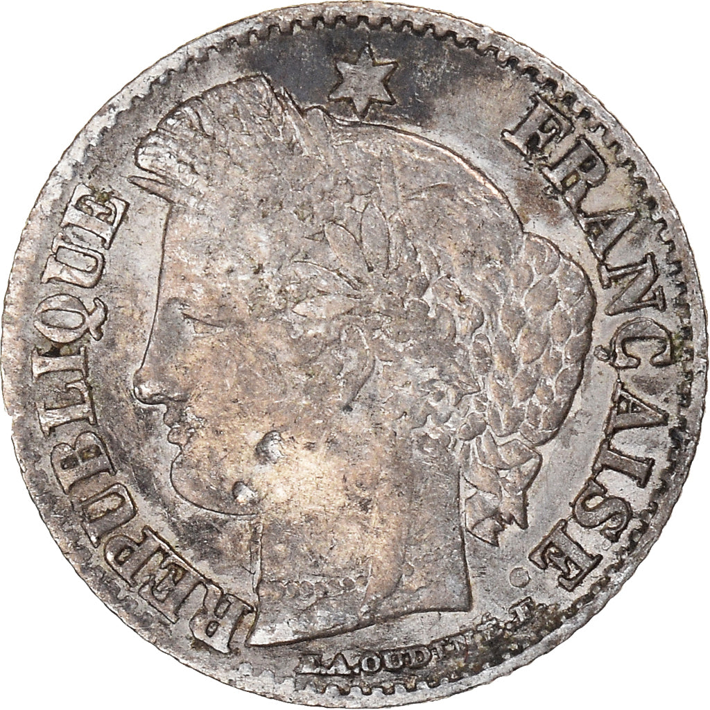 Moneta, Francia, Cérès, 20 Centimes, 1851, Paris, MB+, Argento, KM:758.1