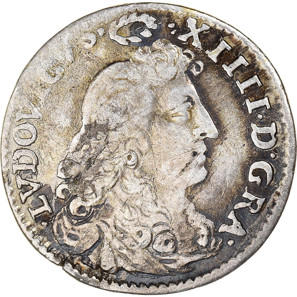 Moneta, Francia, Louis XIV, 4 Sols des Traitants, 1675, Paris, MB+, Argento