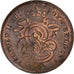 Moneta, Belgia, Leopold II, 2 Centimes, 1909, Brussels, AU(55-58), Miedź