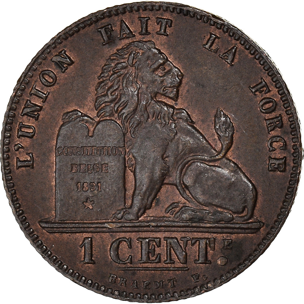 Munten, België, Leopold II, Centime, 1907, Brussels, PR, Koper, KM:33.1