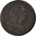 Moeda, França, Louis XV, Sol au buste enfantin, 1719, Rouen, VF(30-35), Cobre