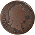 Monnaie, France, Louis XV, Sol, 1773, Reims, TB, Cuivre, Gadoury:280, KM:545.10