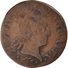 Münze, Frankreich, Louis XV, Liard, 1770, Montpellier, S, Kupfer, KM:543.8