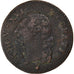 Moneta, Francia, Louis XVI, Sol, 1791, Metz, MB+, Rame, KM:602.1, Gadoury:350