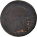 Moneta, Francia, Louis XVI, Sol, Lyon, B+, Rame, Gadoury:350