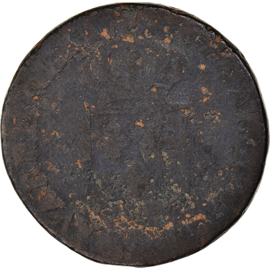 Monnaie, France, Louis XVI, Sol, Lyon, B+, Cuivre, Gadoury:350