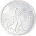 França, 15 Euro, Semeuse, 2008, Monnaie de Paris, MS(60-62), Prata