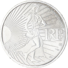 France, 10 Euro, Semeuse, 2009, Monnaie de Paris, MS(60-62), Silver