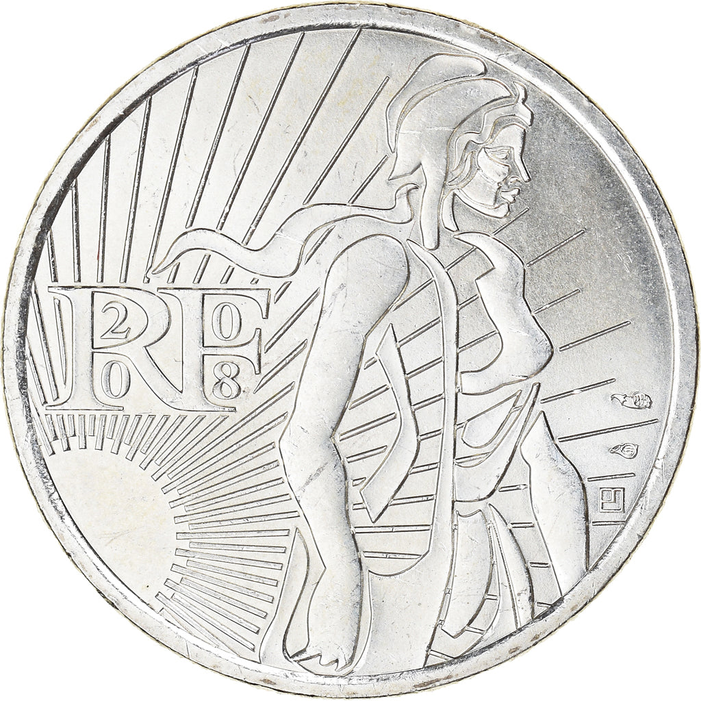 France, 5 Euro, Semeuse, 2008, Monnaie de Paris, SUP+, Argent, Gadoury:EU287