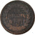 Moneda, Francia, Dupré, Decime, Surfrappe du 2 Décimes, BC+, Cobre