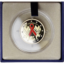 Frankreich, 2 Euro, Sidaction, 2014, Monnaie de Paris, BE, STGL, Bi-Metallic