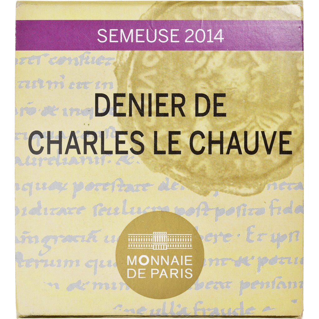 France, 5 Euro, denier de Charles le Chauve, 2014, Monnaie de Paris, BE