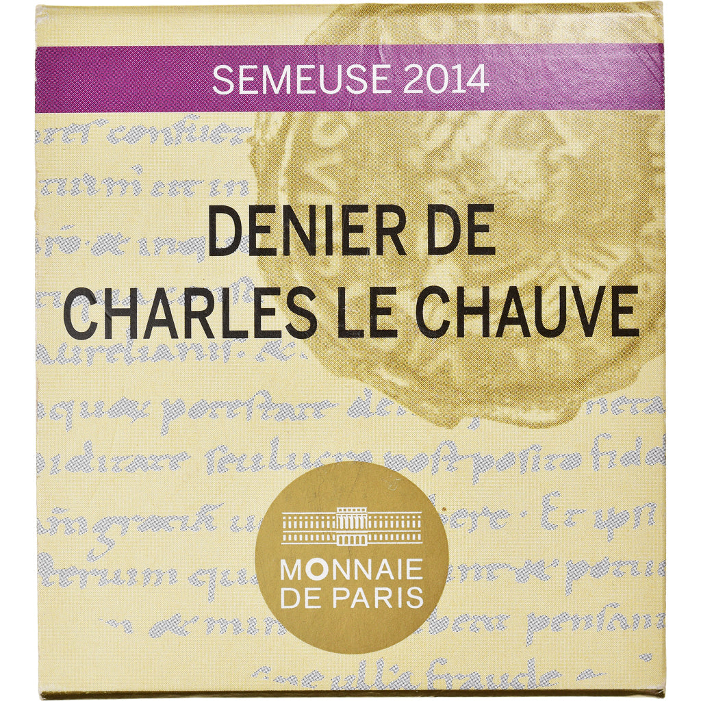 France, 5 Euro, denier de Charles le Chauve, 2014, Monnaie de Paris, BE