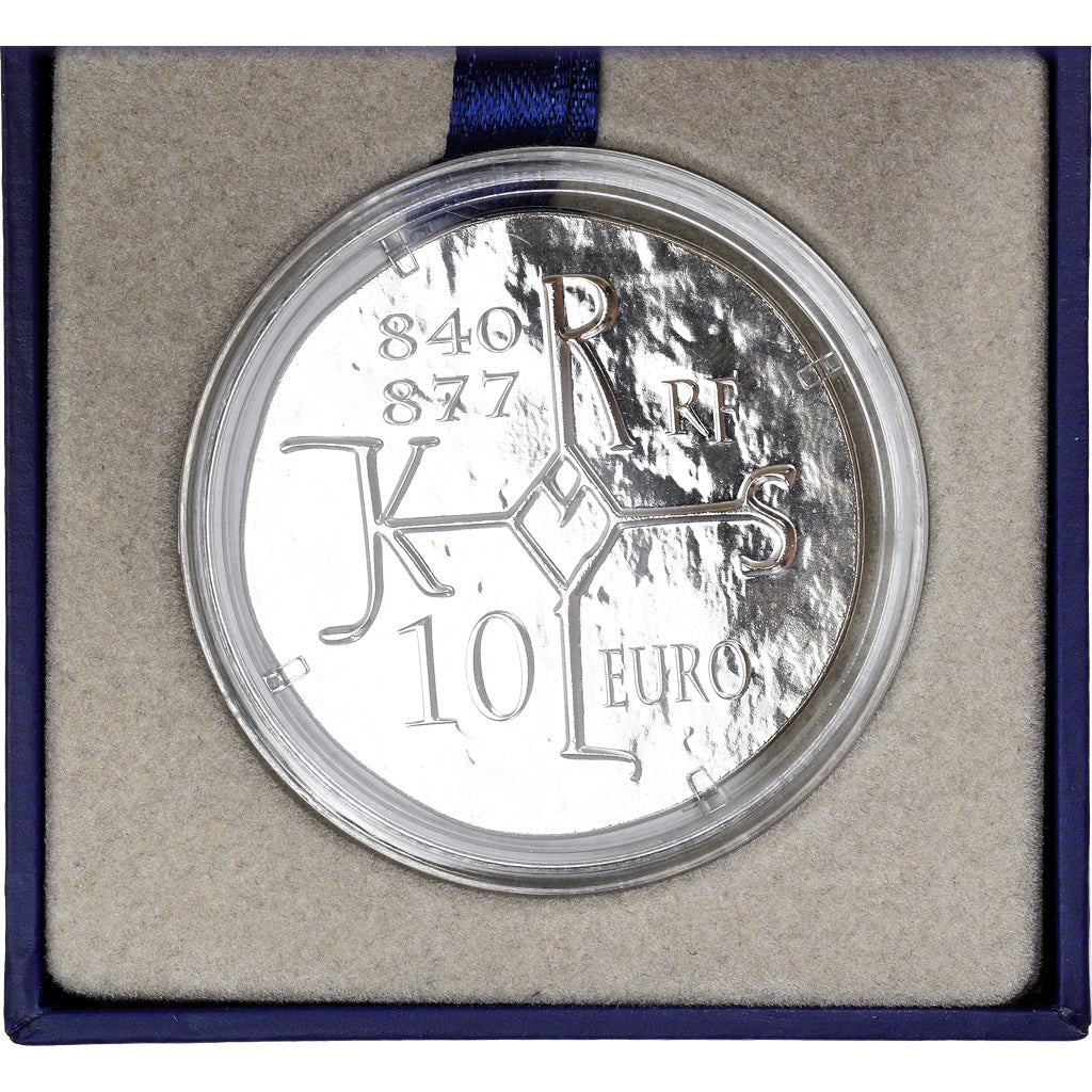 Francia, 10 Euro, Charles le Chauve, 2011, Monnaie de Paris, historique, FDC