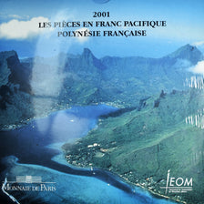 Moeda, Polinésia Francesa, Coffret 1 fr. à 100 frs., 2001, Monnaie de Paris