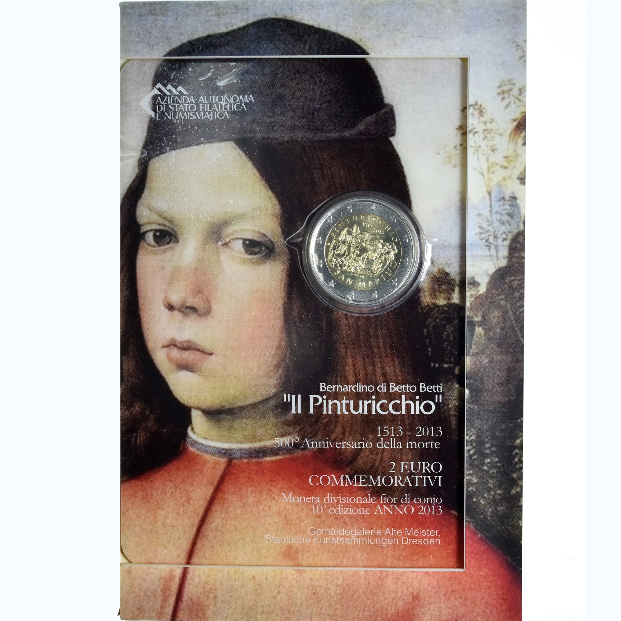 Saint Marin , 2 Euro, Il Pinturicchio, 2013, Rome, Special Unc., FDC