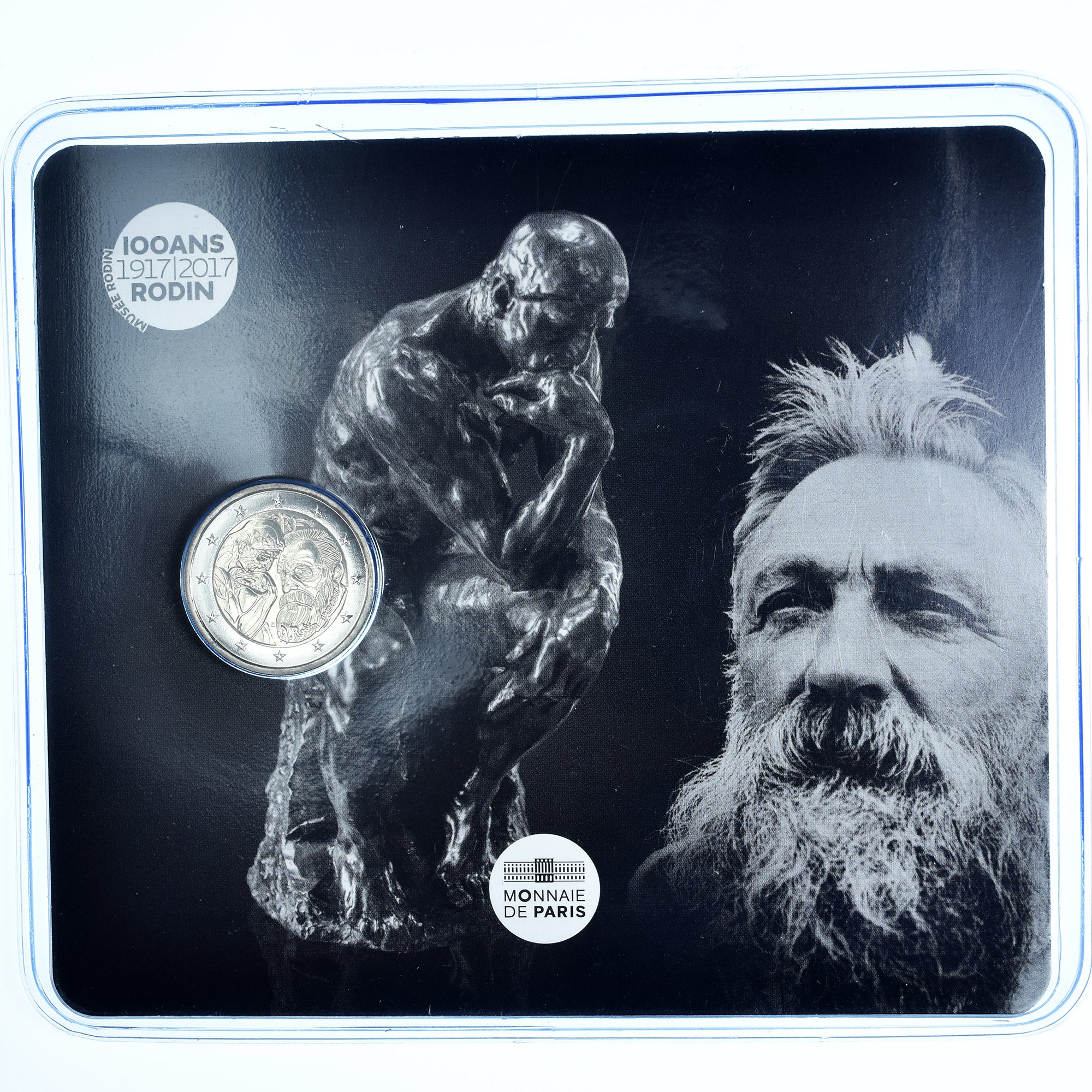 France, 2 Euro, le penseur de Rodin, 2017, Monnaie de Paris, BU, FDC