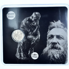 France, 2 Euro, le penseur de Rodin, 2017, Monnaie de Paris, BU, MS(65-70)