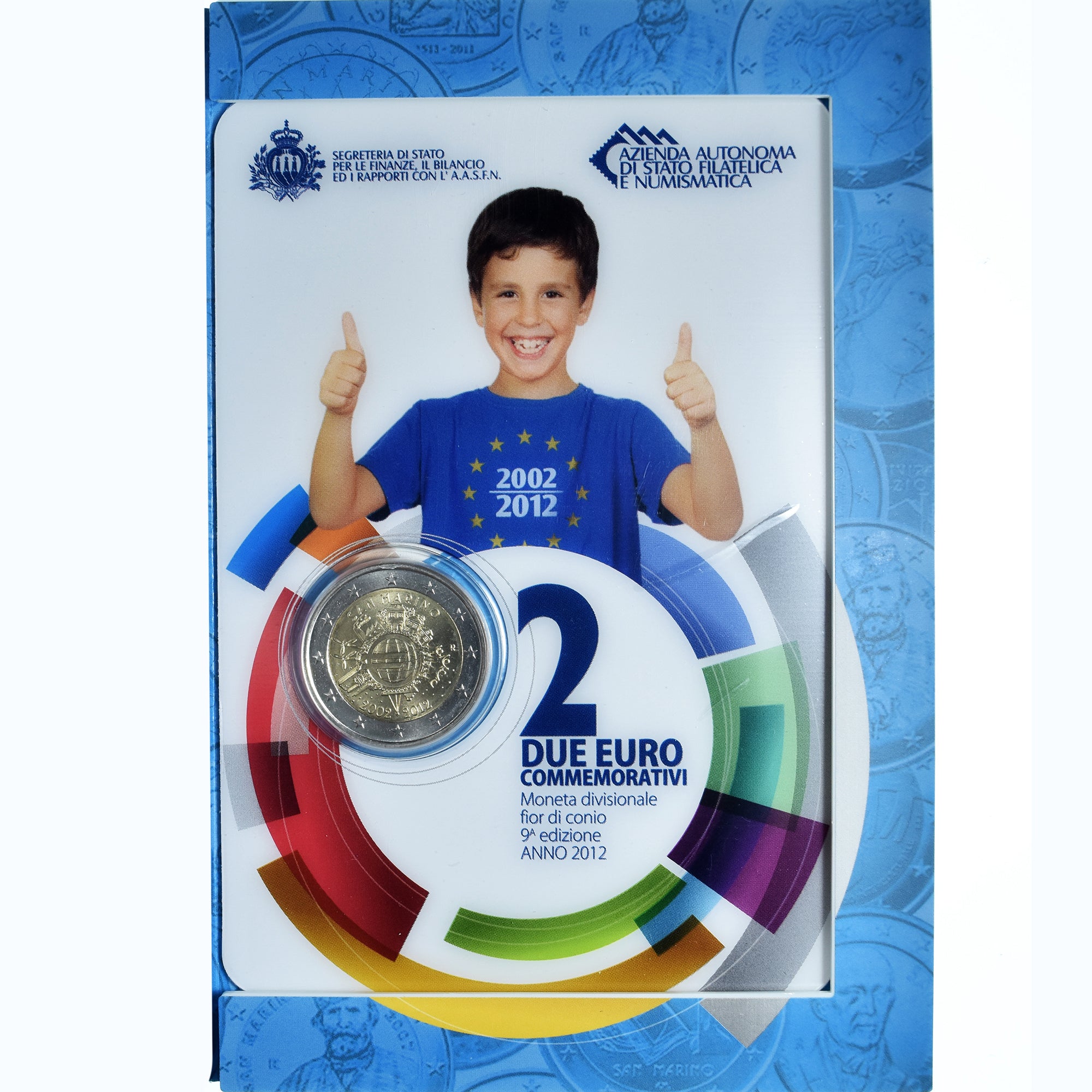 San Marino, 2 Euro, 10 ans de l'euro, 2012, Rome, Special Unc., MS(65-70)