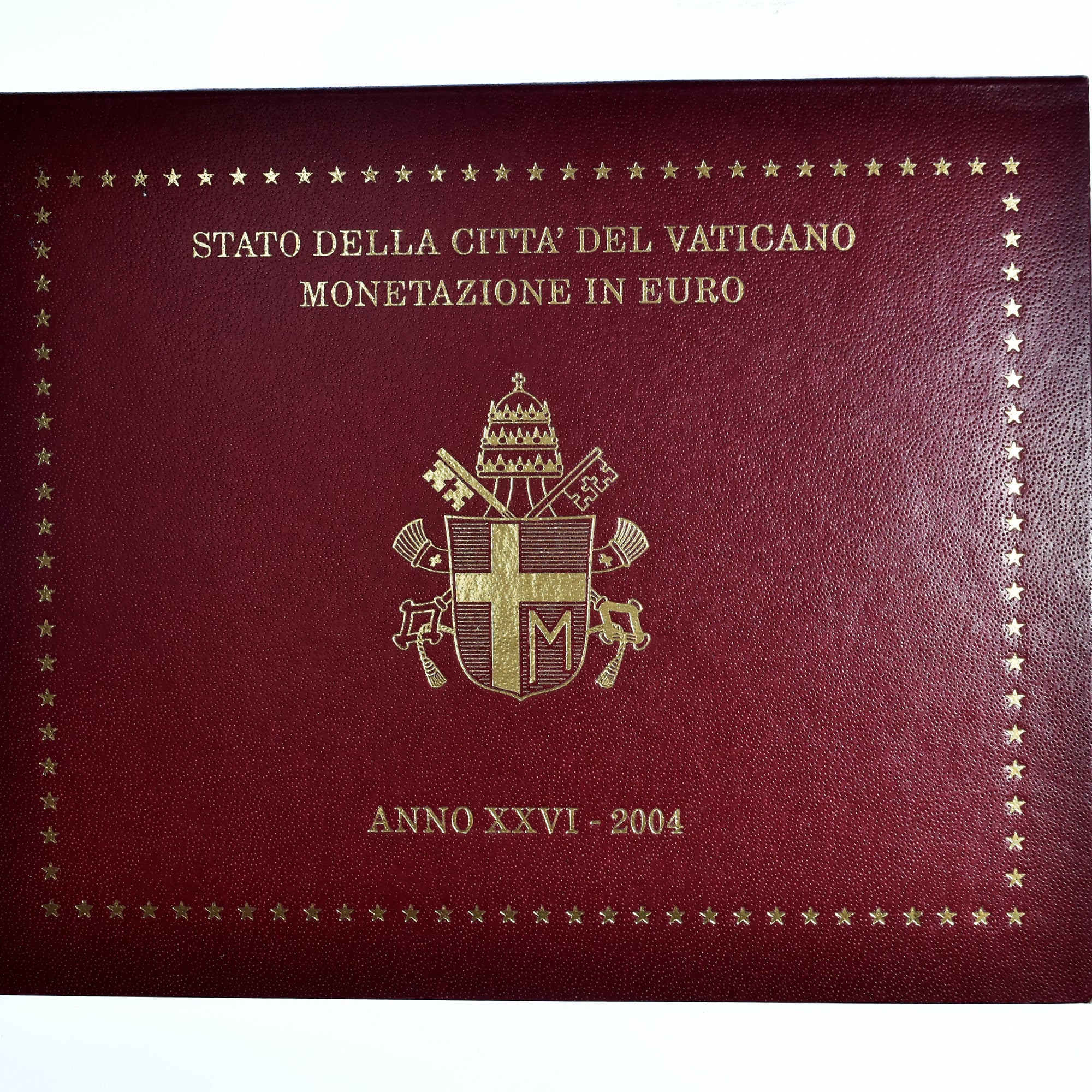 Vatican, Jean-Paul II, 1 Cent to 2 Euro, 2004 - Anno XXVI, Rome, BU, MS(65-70)