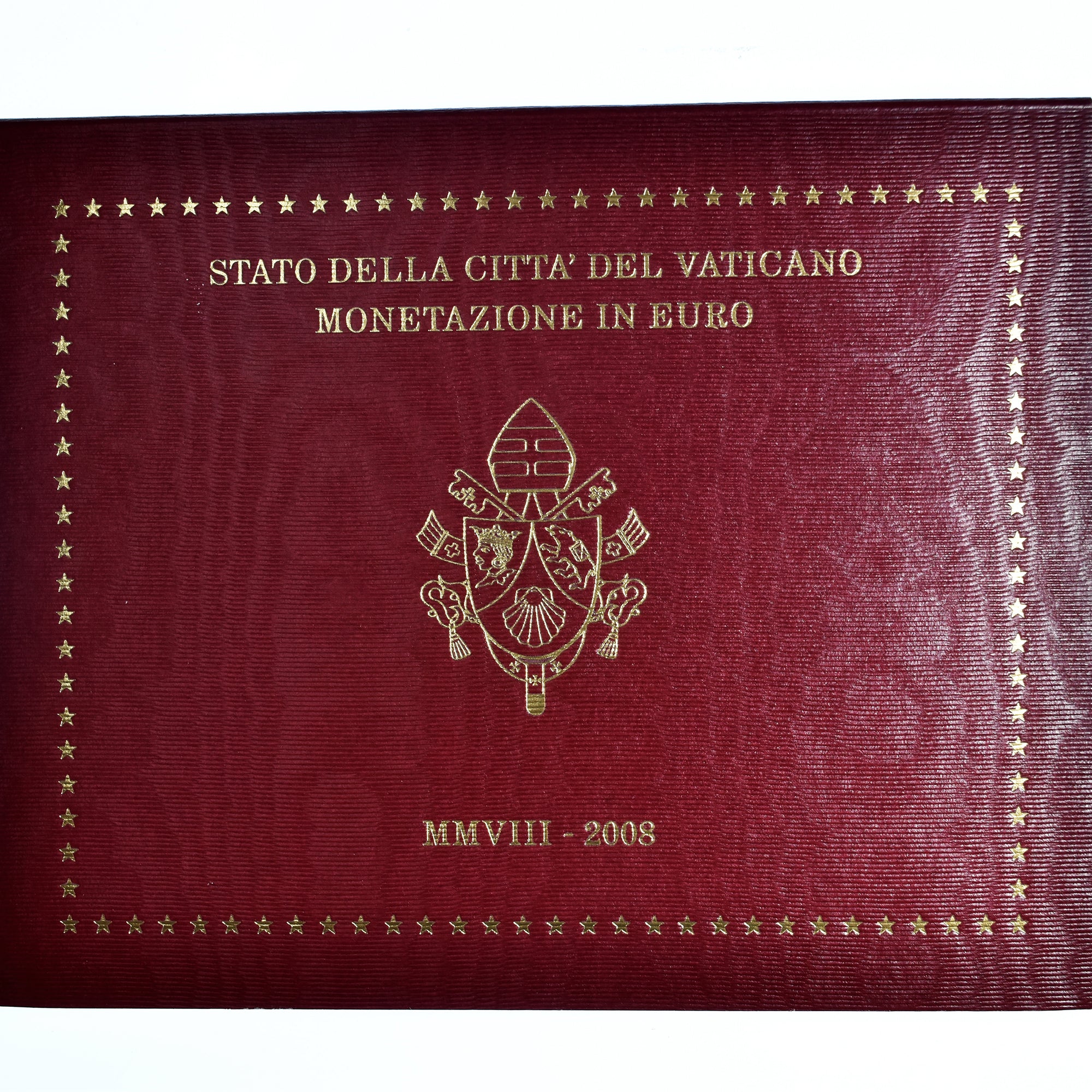 Vaticano, 1 Cent to 2 Euro, Benoît XVI, 2008 - Anno MMVIII, Rome, BU