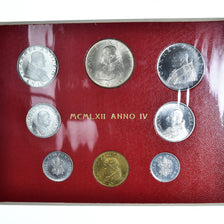 Monnaie, Vatican, John XXIII, 1 lire to 500 lire, 1962 - Anno IV, Roma, BU, FDC