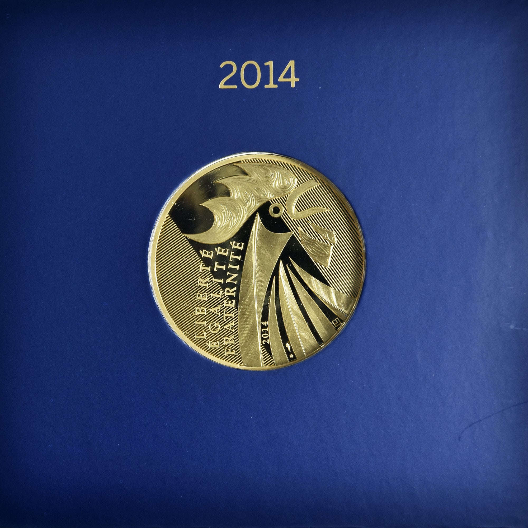 France, 1000 Euro, Coq, 2014, Monnaie de Paris, BU, FDC, Or