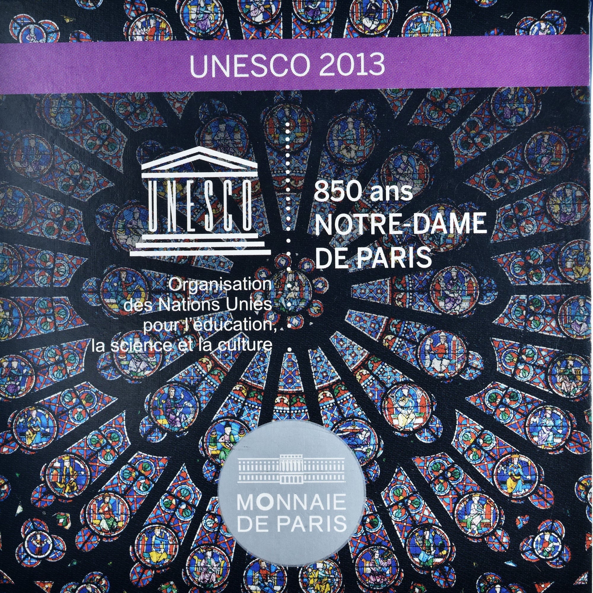 France, 10 Euro, Notre-Dame de Paris, 2013, Monnaie de Paris, BE, MS(65-70)