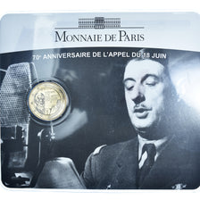 France, 2 Euro, appel du 18 juin, 2010, Monnaie de Paris, FDC, Bimétallique