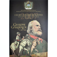 San Marino, 2 Euro, Giuseppe Garibaldi, 2007, Rome, Special Unc., FDC
