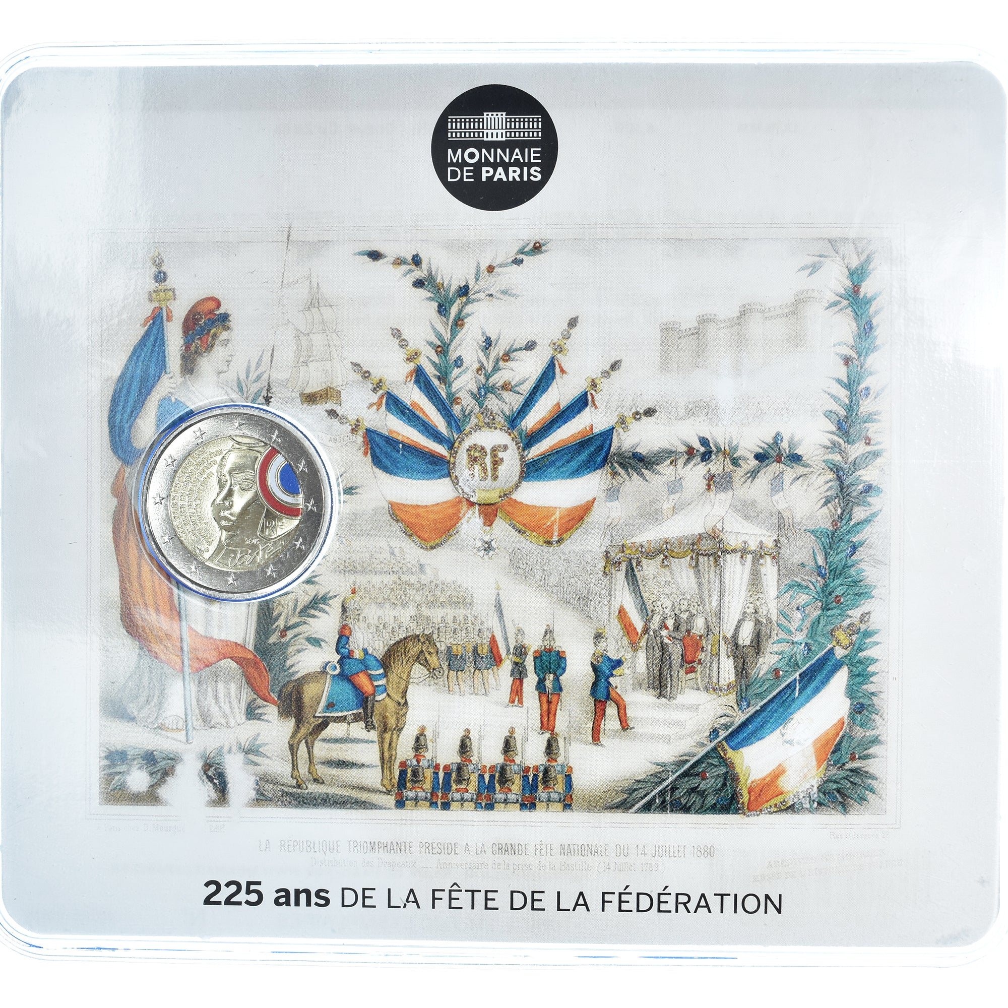 France, 2 Euro, 225ème anniversaire de la fête de la fédération, 2015