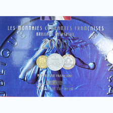 Monnaie, France, Coffret 1 c. à 20 frs., 2000, Monnaie de Paris, BU, FDC