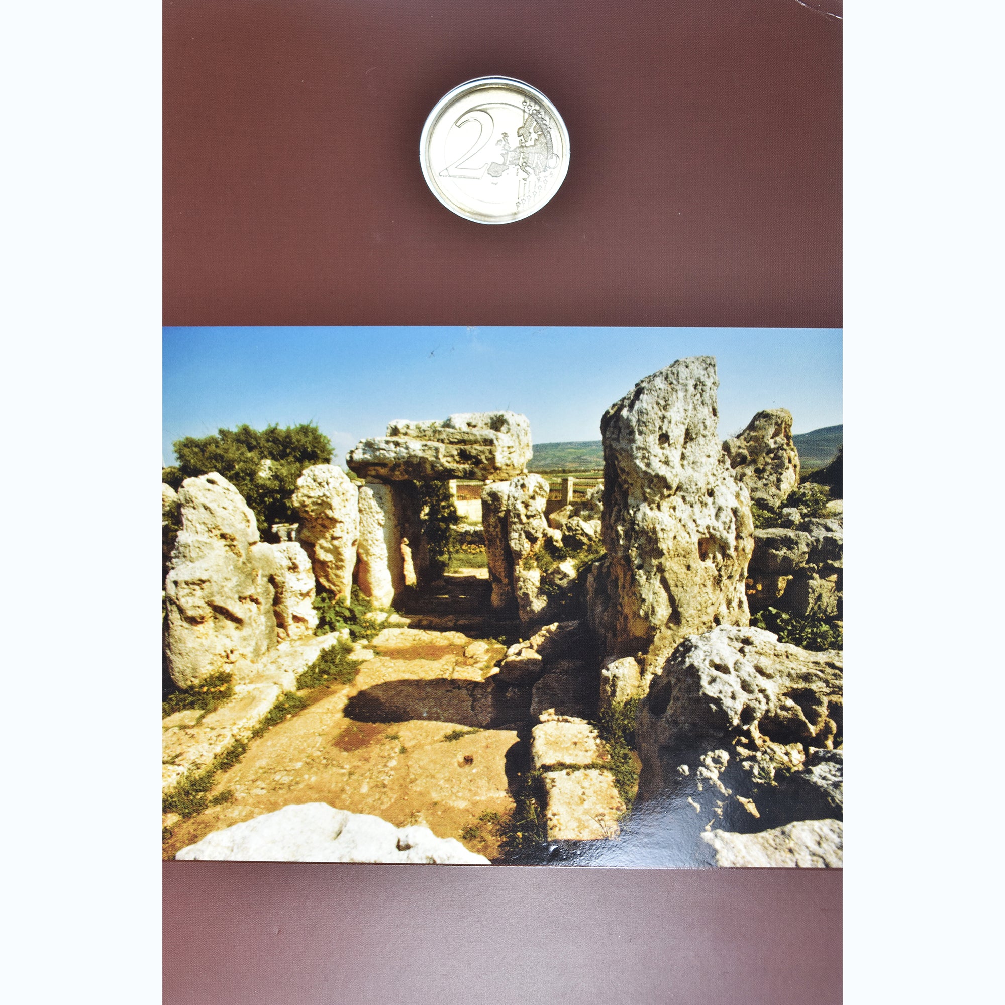 Malta, 2 Euro, Ta' Hagrat temples 4/7, 2019, Monnaie de Paris, FDC, Bi-Metallic
