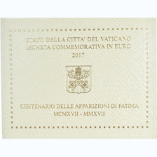 Vaticano, 2 Euro, Fatima apparitions, 2017, Rome, FDC, Bi-metallico