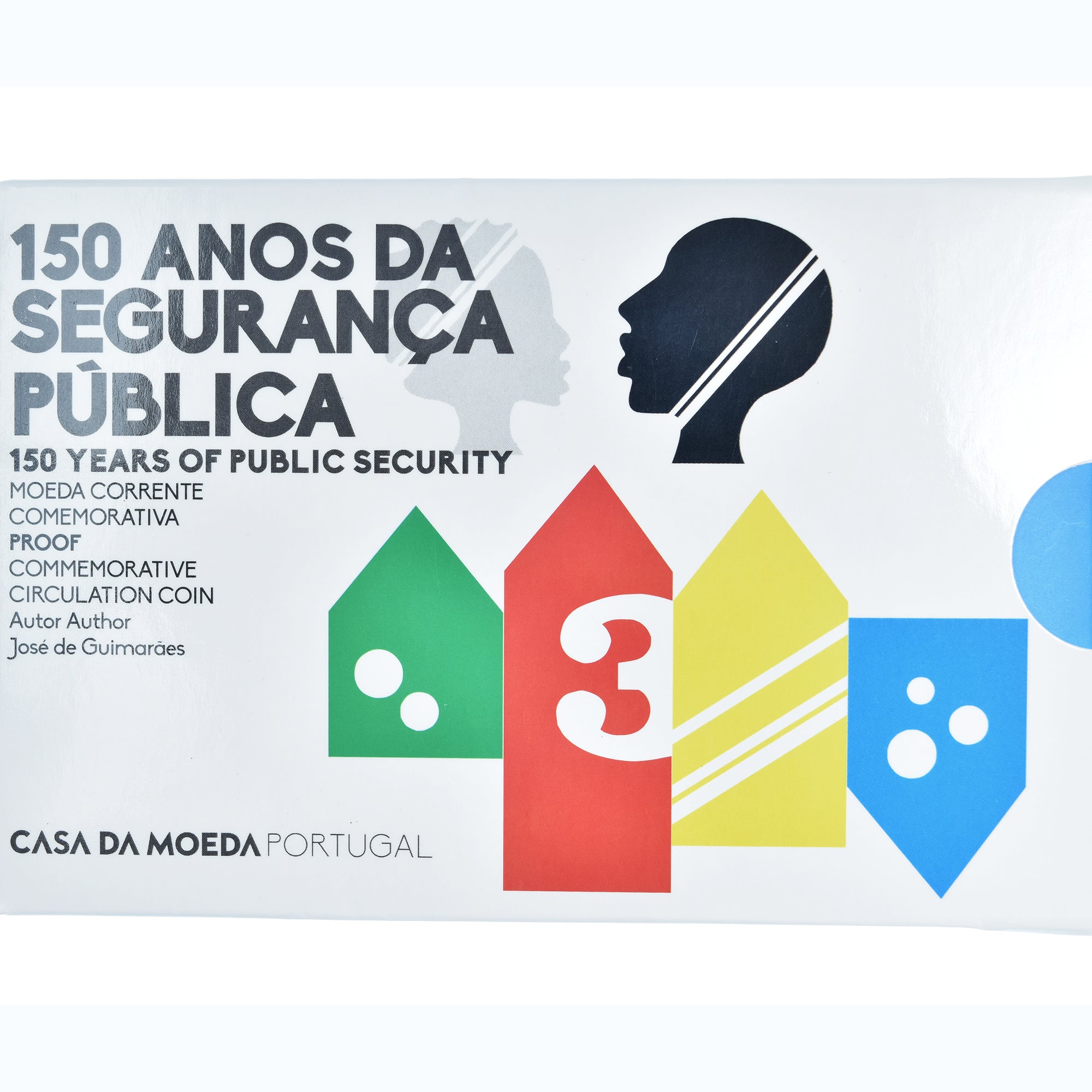 Portugal, 2 Euro, 150 years of public security, 2017, Casa da Moeda, Colorisé