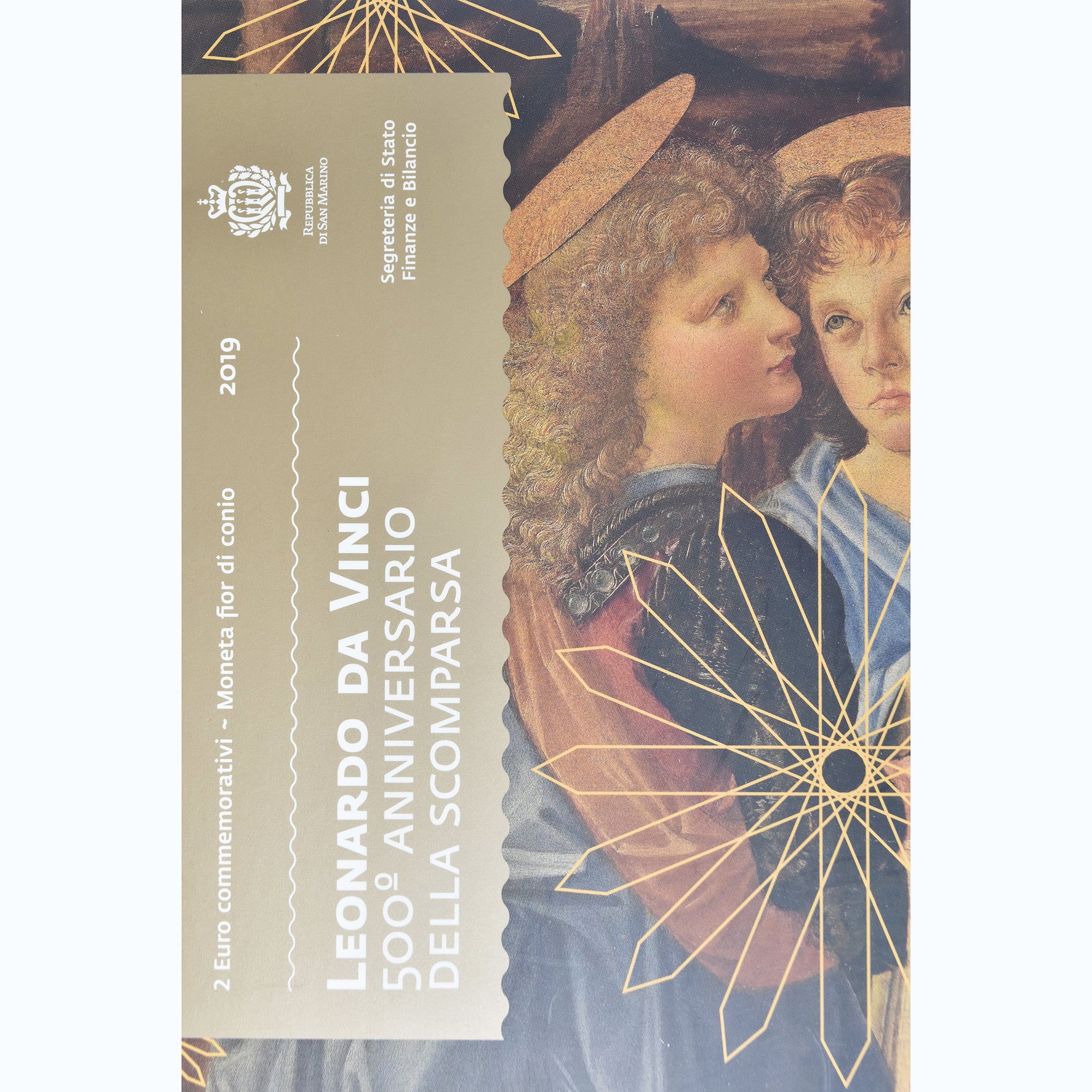 Saint Marin , 2 Euro, Leonardo da Vinci, 2019, Rome, BU, FDC, Bimétallique