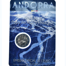 Andorre, 2 Euro, ski-alpin, 2019, Monnaie de Paris, FDC, Bimétallique