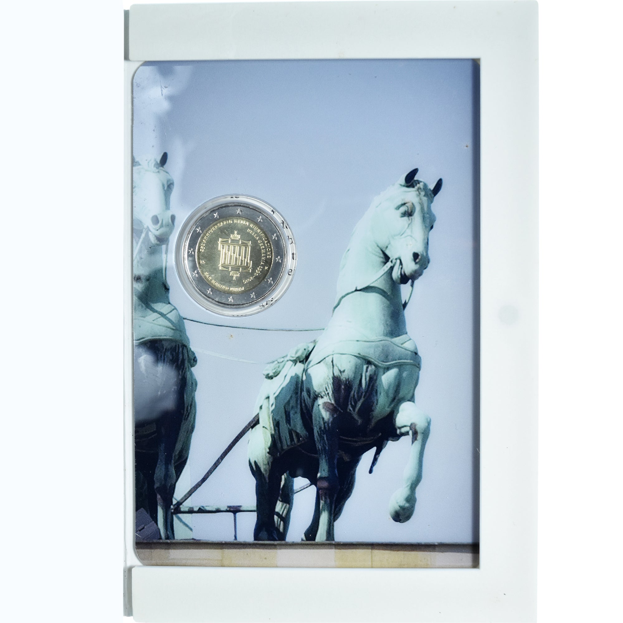 San Marino, 2 Euro, 25ème anniversaire de la réunification de l'Allemagne