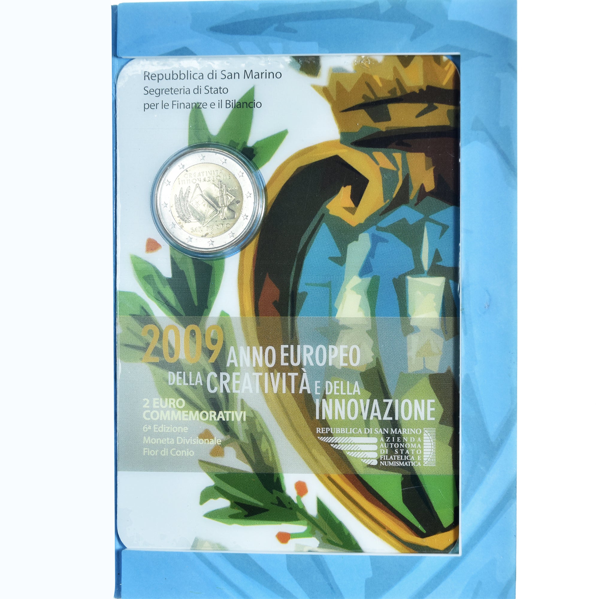 San Marino, 2 Euro, année européenne de la créativité, 2009, Rome