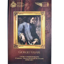 San Marino, 2 Euro, Giorgo Vasari, 2011, Rome, MS(65-70), Bi-Metallic