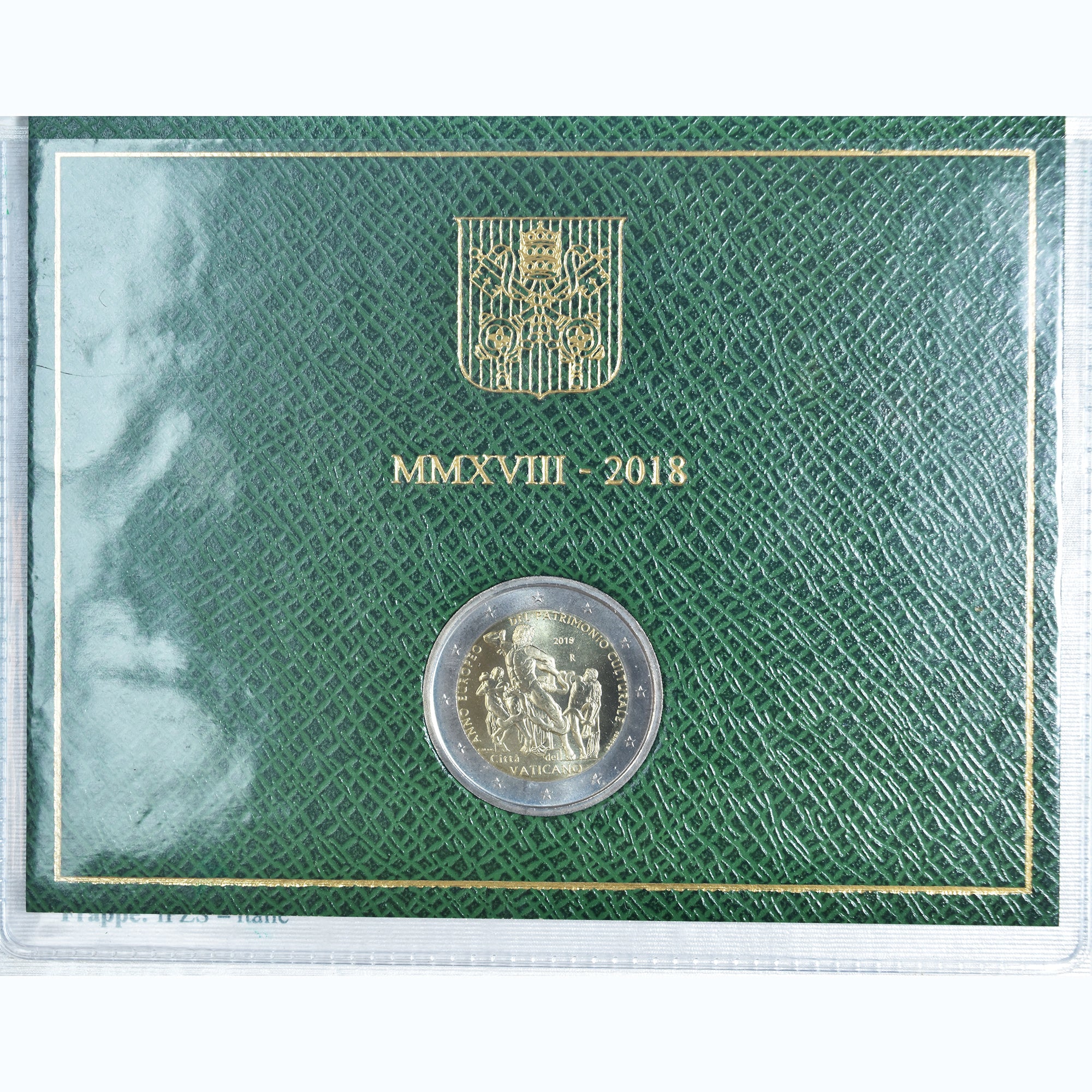 Vaticano, 2 Euro, année européenne du patrimoine culturel, 2018, Rome, Pape
